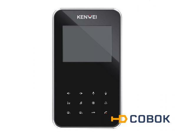 Фото Kenwei KW-E351C черный - цветной видеодомофон с размером монитора 3,5 дюйма по диагонали.