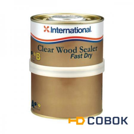 Фото International Грунт двухкомпонентный быстросохнущий прозрачный International Clear Wood Sealer Fast Dry 750 мл