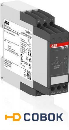 Фото ABB CM-PFS.S Реле контроля напряж-я 3Ф (контроль обрыва и чередов-я фаз)3×200-500В AC,2ПК