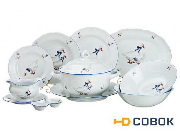 Фото Столовый сервиз на 6 персон 26 пр."гуси" Bohemia Porcelan (655-030)