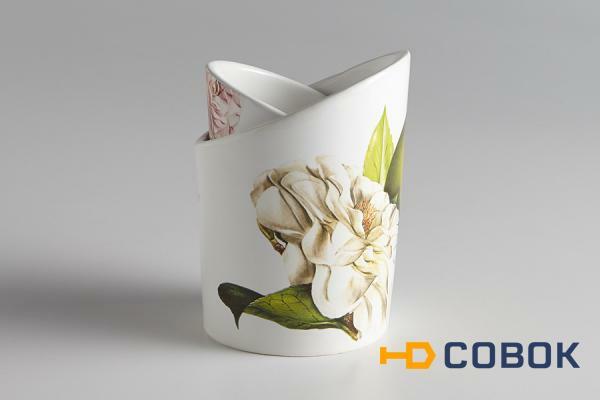 Фото Подставка для кухонных инструментов Яблоки и камелии Ceramiche Viva ( CV2-48107-AL )