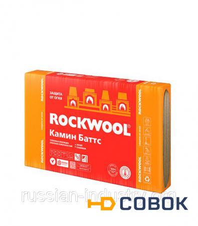 Фото Утеплитель ROCKWOOL Камин Баттс к/ф 1000х600х30 мм 2.4 кв.м