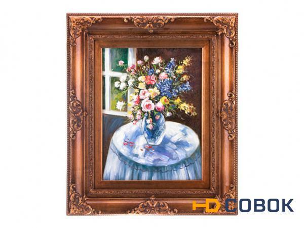 Фото Картина "букет в вазе" полотно-30*40 см.багет-60*50 см. Frame Factory (107-15615)