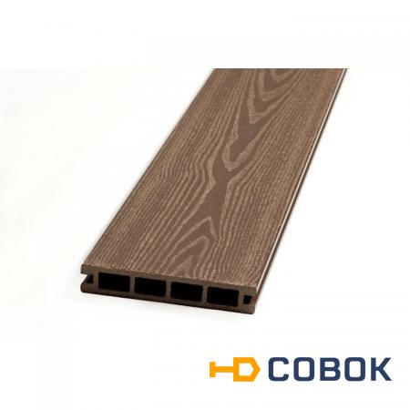 Фото Цвет «Кофе» Террасная доска EcoDecking 25х140х3000.