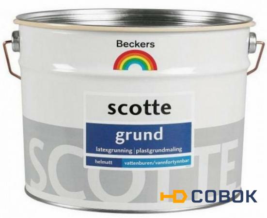 Фото Грунт-Краска "Scotte Grund" водоэмульсионная латексная грунтовочная "Beckers" (4 л)
