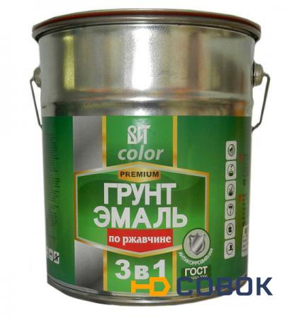 Фото Грунт -эмаль по ржавчине зеленая ВИТ 20 кг