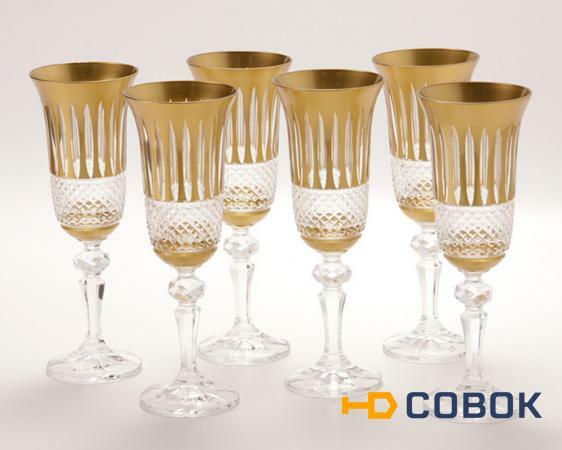 Фото Набор бокалов для шампанского из 6 шт.150 мл. Kolglass Ryszard (673-025)