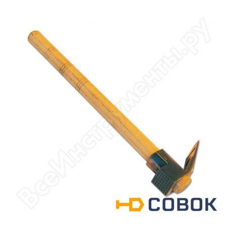Фото Универсальный топор для плотницких работ SANTOOL с гвоздодером и деревянной ручкой 430 гр 030902-430