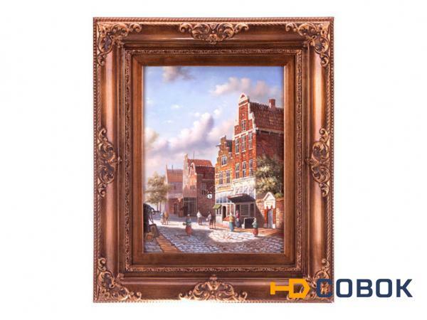 Фото Картина "городской пейзаж" полотно 30*40 см. багет 50*60 см. Frame Factory (107-119)