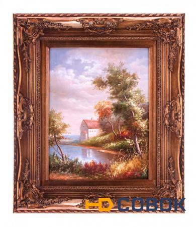 Фото Картина "пейзаж" полотно 30*40 см. багет 50*60 см. Frame Factory (107-157)