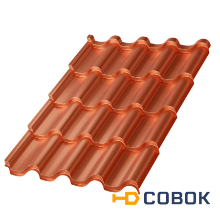 Фото Металл Профиль Металлочерепица МП Монтерроса-X (AGNETA-03-Copper\Copper-0.5)