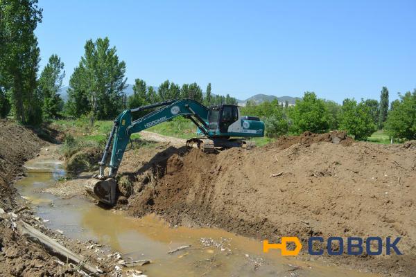 Фото Земляные работы при строительстве системы канализации