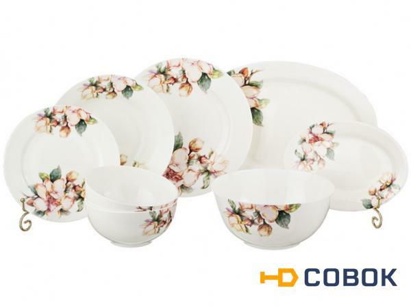 Фото Столовый сервиз на 6 персон 23 пр."ретро" Porcelain Manufacturing (440-066)