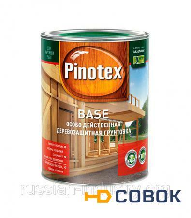 Фото Деревозащитная грунтовка Pinotex Base 1 л