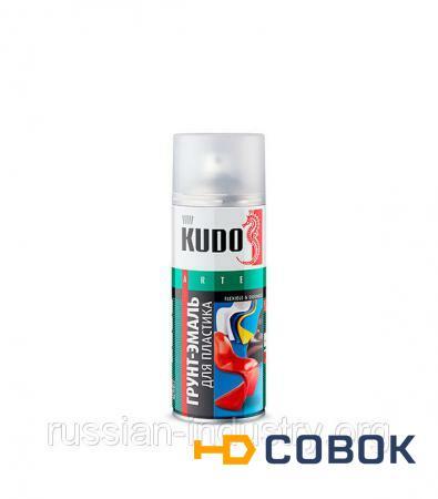 Фото Грунт-эмаль для пластика Kudo RAL 9003 белая аэрозольная 520 мл