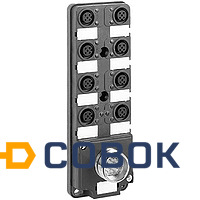 Фото Schneider Electric ABE9C1281C23 КЛЕММНЫЙ БЛОК IP67 8 КАНАЛОВ M12/M23