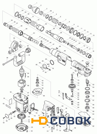 Фото Скоба MAKITA HR4500 п.65 пласт. переключения режимов