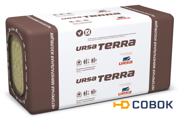 Фото Утеплитель URSA Terra 34 PN-У12 1250х600х100 мм