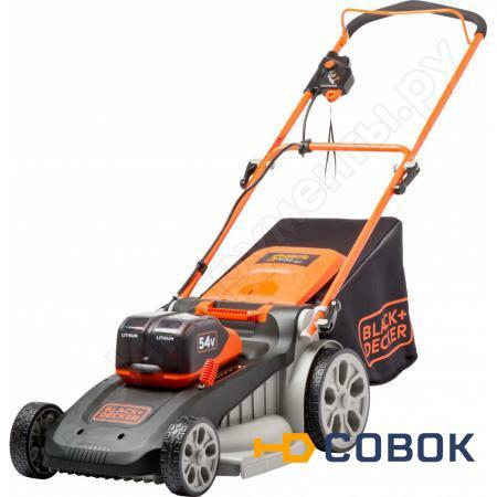 Фото Аккумуляторная колесная газонокосилка 3-в-1 Black+Decker CLM5448PC2