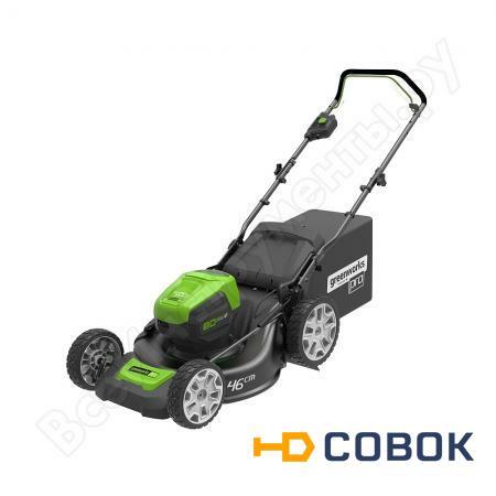 Фото Аккумуляторная бесщеточная газонокосилка Greenworks 2500907