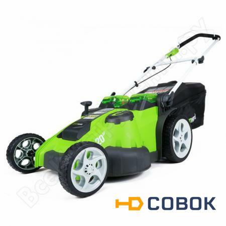 Фото Аккумуляторная газонокосилка Greenworks Twin Force G40LM49DB 2500207