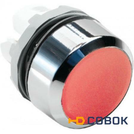 Фото Кнопка MP1-20R красная без подсветки без фиксации низкая; 1SFA611100R2001