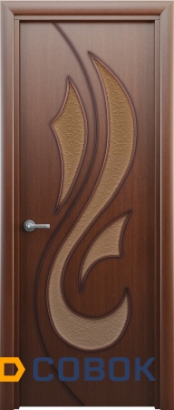 Фото Межкомнатная шпонированная дверь "Орхидея"