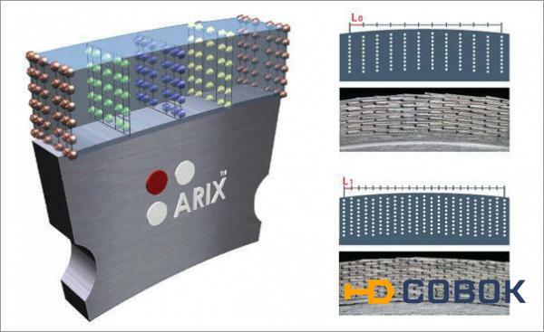 Фото Сегмент алмазный кольцевой ARIX (52х3,0х10) для коронок 52мм по бетону