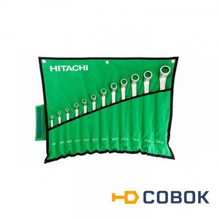 Фото Набор кольцевых гаечных ключей Hitachi HTC-774019