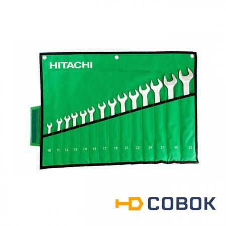 Фото Набор комбинированных гаечных ключей Hitachi HTC-774018