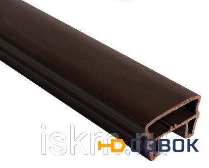Фото Перило из ДПК 80х53 мм цвет коричневый для балкона
