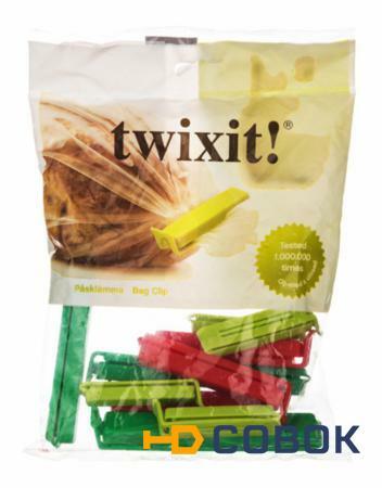 Фото Набор зажимов для пакетов "twixit" из 10 шт.11/8/6 см.упак. целлофан Linden Internatioanal (324-050)