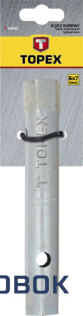Фото Ключ трубчатый двухсторонний 6х7мм TOPEX