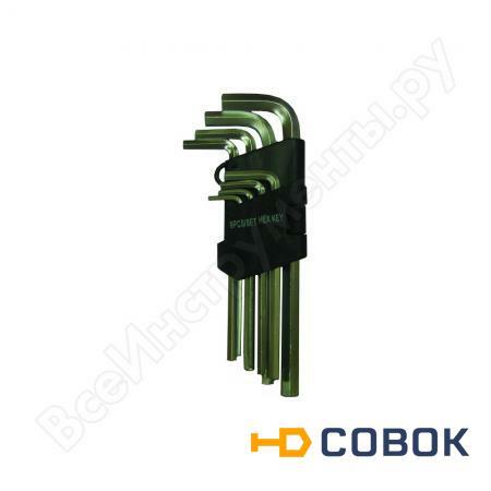 Фото Набор инбусовых коротких ключей CRV 1.5-10мм Biber 90503 тов-085696