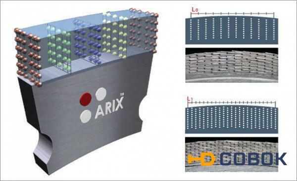Фото Сегмент алмазный кольцевой ARIX (10х2,5х10) для коронок 10мм по бетону