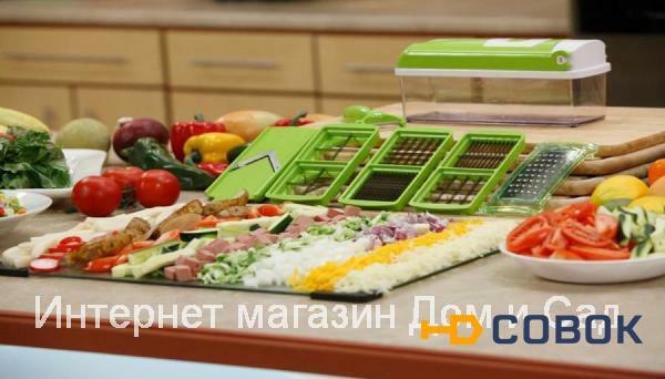 Фото Ручная овощечистка овощерезка Nicer Dicer Plus 3В1 оригинал шинковка с насадками