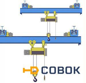 Фото Кран мостовой однобалочный подвесной однопролётный г/п 5 т пролет 15,0 м