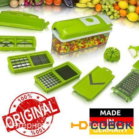 Фото Ручная овощечистка овощерезка Nicer Dicer Plus 3В1 оригинал тёрка с насадками