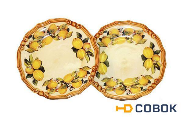 Фото Набор из 2-х десертных тарелок Итальянские лимоны LCS ( LCS353PF-CL-AL )