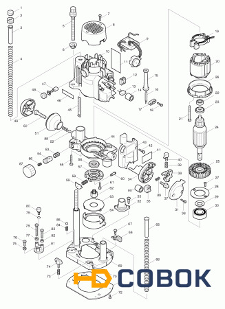 Фото Кнопка Makita выключателя RP1110C