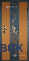Фото Входная металлическая дверь Модель «Тигр»