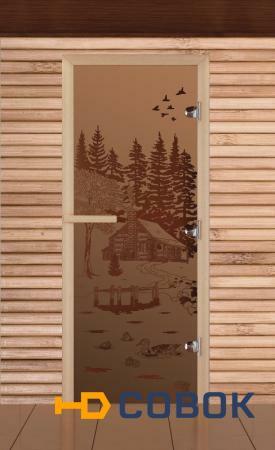 Фото Дверь. Бронза матовая с рисунком "1900х700"