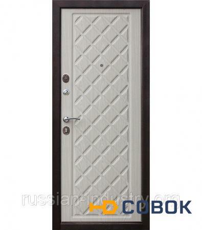 Фото Дверь входная Kamelot Винорит беленый дуб 860х2050 мм левая
