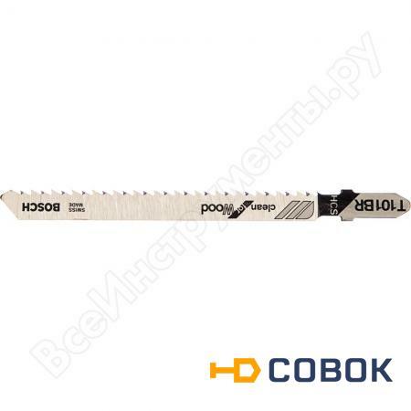 Фото Пилки T101BR для лобзика по дереву 25 шт. (74 мм; HCS) BOSCH 2.608.633.623