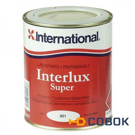 Фото International Эмаль быстросохнущая глянцевая белая International Interlux Super 750 мл