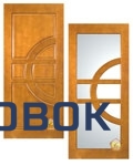 Фото Межкомнатная филенчатая дверь из массива сосны "Евро"