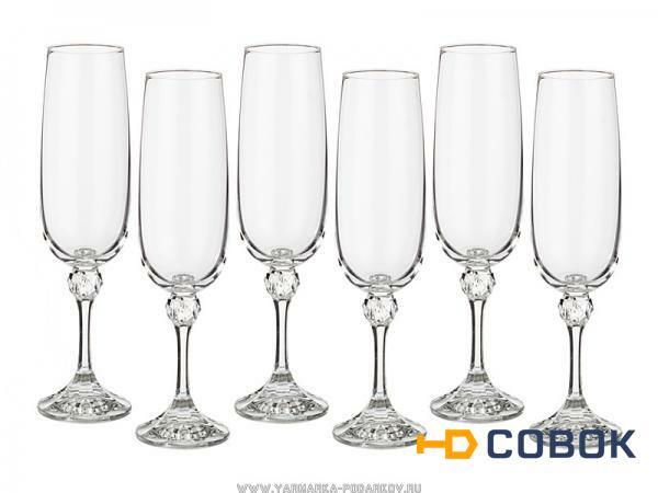 Фото Набор бокалов для шампанского из 6 шт