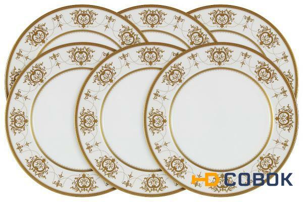 Фото Набор из 6 обеденных тарелок Тиара Голд - N51759-51645AL Narumi