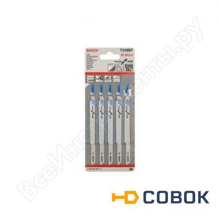 Фото Пилки T318BF 5 шт. по металлу для лобзика Bosch 2.608.634.242