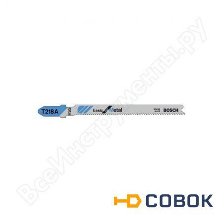 Фото Пилки T218A 5 шт. по металлу для лобзика Bosch 2.608.631.032